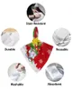 Table Napkin 4pcs Christmas Gnome Snowflake Sleeve Square 50cm Wedding Decoration Cloth Kitchen Dinner Serving Napkins