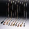 Choker Chokers Pièce Largeur 0.6mm/0.8mm/1mm/1.2mm Minuscule Chaîne Collier Femmes En Acier Inoxydable Pour Pendentif En Gros JewelryChokers