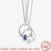 925 Collier en argent sterling Carrier - Collier de pendentif cardiaques chargé des ailes cardiaques dames bricolage pandora bijoux de chaîne de câble classique collier livraison gratuite livraison gratuite