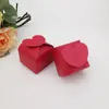 Present Wrap 50st/Set Pearlescent Wedding Candy Box Party Favors Packaging Carton Heart-Shaped Love Valentine's Day