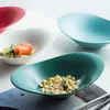 Ensembles de vaisselle bols en porcelaine Dessert salade en céramique pour riz-céréales soupe maison Restaurant cuisine (noir)