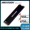 Laufwerke Hikvision SSD PCIE 4.0 NVME M2 2280 512GB 1TB 7400 MB/S Offizielle Festplatte Praktikant Hartplatte für Laptop