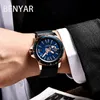 Armbandsur Benyar Military Watch Fashion Waterproof Luminous Automatic Mechanical Watches for Men Clock Orologio Da Uomo