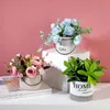 Decoratieve bloemen kransen huizendecoratie accessoires kunstmatige nep woonkamer eettafel decoraties plastic gedroogde boeketten groen p