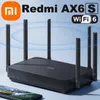 Routeurs nouveaux 2022 Xiaomi Redmi Ax6s WiFi Router Signal Booster Repeater Extend Gigabit Amplificateur WiFi 6 Nord VPN Mesh 5GHz pour la maison