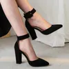 Sandals Classics Fashion HIgh Heels Woman Summer Sexy Wedding Shoes Quality Comfort Pointed Buckle Strap Women Shos Plus 43