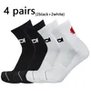 Sports Socks 4 pairs of short professional cycling socks breathable men women running basketball compression socks outdoor sports 230526