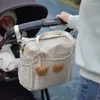Sacs de rangement 2023ins Style matelassé sac à main ours broderie mère et bébé sur sac à lunch organisateur