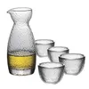 Hip Flasks Japanese Sake Jug Set Wine Glasses Crystal Pot Tank Cup Flagon Liquor Glass Dispenser Creative Gifts