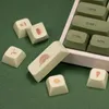 Akcesoria 77JC MATHA Green Tea Mechaniczna klawiatura Keycap 124PCS XDA Profil Dye Sub Key Pokrywa Kompatybilna z Cherry MX GK61 64 84 96