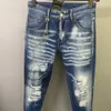 Dsquad2 Jeans Herren, Luxus-Designer-Denim-Jeans, perforierte Hosen, Dsquare Jeans, lässige Mode, trendige Hosen, Dsquad2 Herrenbekleidung, US-Größe 28–38, 9819