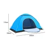 Tendas e abrigos tenda automática de acampamento 1-2 Percentada da família Pessoa Double Protable Backpacking Configuração do toldo da barraca instantânea de caminhada ao ar livre L H3B0 230526