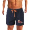 Sports car teddy bear Sexy Swimming Trunks Hot Mens Swim Briefs Beach Shorts for Swimwear Mesh Lining Quick-drying Sports Pants