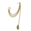Dangle Earrings & Chandelier Abayabay Girls Stud Earring Layered Tassel Women Fake Piercing Gold Color Cute Leaves Lovers Classic Jewelry Oo