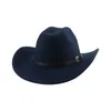 2023 Cowboy Hat Western Cowboy Cowgirl kapelusz czapki kowbojskie czapki dla mężczyzn szerokie grzbiet khaki kawa czarny brytyjski top sombrero hombre sombrero