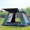 Tents and Shelters 4-5 People Throw Tent Outdoor Automatic Tents Double Layer Waterproof Camping Hiking Tent 4 Season Outdoor Large Family Tents 230526