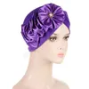 Grande fleur mode femmes musulman Hijab Turban chimio casquette Cancer bandeau écharpe inde perte de cheveux Bonnet chapeau couvre-chef Turbante Mujer