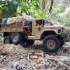 RC Truck Pilot Control Pojazd wojskowy Transporter Monster 6wd Taktyczny 2.4G Rock Crawler Electronic Toy Prezent dla dzieci