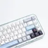 Accesorios KBDIY 143 Teclas/Establecer Capas de teclas de perfil Cherry Programador PBT Dyesub Diy Tecla blanca personalizada para la tapa del teclado de juego mecánico