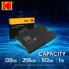 Drives KODAK X130 PRO 256GB SSD SATA III Internal Solid State Hard Disk Drive for Laptop 550MB/S Hdd 2.5 External Hard Disk Free Ship