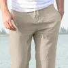 Pantalons pour hommes Pantalons Streetwear Homme Casual Couleur unie Hommes Doux Cordon Long Pantalons de survêtement Joggers Homewear