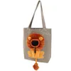 Dog Car Seat Covers Lion Lightweight Open Hole Collapsible Pet Canvas Tote Carrier Cat Carrying Bag