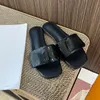 Embossed women's slippers new luxury designer sandals catwalk fashion platform shoes sexy chunky heels comfortable leather flats summer classic casual shoes 36-41