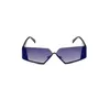 2023 Lunettes de soleil de luxe designer Classic Eyeglass Goggle Outdoor Beach Sun Sunes For Man Woman Mix 5 Color Signature triangulaire en option 8036
