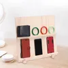 Jewelry Pouches Earring Display Stand Towel Card Holder Organizer With Base Multi Layers Rustic Portable