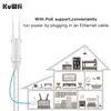 Routeurs kuwfi 4G LTE Router WiFi extérieur Router étanche 4G SIM Card Router Wide Range Wireless Wireless Internet Hotspot WiFi Prise en charge 64 Utilisateurs 24VPOE