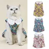 Cat Costumes Princess Dress Super Soft Summer Thin Puppy Gonna con stampa floreale Confortevole prodotto accattivante per animali domestici