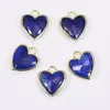 Charms Apdgg 5pcs Natural Blue Lapis Lazuli Faceed Hearts Shape Подвеска для серьги для ожерелья