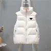 レディースベストパフィージャケットの袖なしの女性ジャケットデザイナーコートマットスリムアウトウェアコートS-2xl