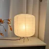 Tafellampen Japanse rijstpapier Wabi Sabi Akari Noguchi Yong Led bureaulamp slaapkamer huisdecor woonkamer lantaarn verlichtingsarmaturen