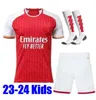 Odegaard Havertz Rice Smith Rowe G.Jesus Saka Soccer Jerseys Saliba 23 24 fans Player Version Martinelli 2023 2024 Football Kits Shirt Kids Boys Set Youth Tops