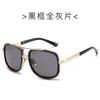 Lunettes de soleil mode grand cadre 2023 carré Cool métal pour hommes haute qualité Vintage femmes lunettes de soleil