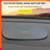 Ny 1 st 15*10 cm bil Anti-Skid Pad Dashboard GPS-mobiltelefon Anti-Slip Storage Pu Mat Car Accessories Dropshipping