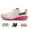 HOKA ONE Runners 캐주얼 신발 Bondi 8 Hokas Clifton 8 9 트리플 화이트 카본 X2 온 클라우드 플로랄 프리 피플 메쉬 남성 트레이너 여성 패션 스포츠 스니커즈 사이즈 36-45
