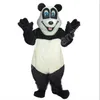 Tamaño adulto Super Cute Happy Panda Mascot Disfraces Carnaval de dibujos animados Unisex Adultos Traje Fiesta de cumpleaños Halloween Navidad Traje al aire libre Traje
