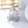 Cluster Rings Fashion Custome Flower Ring Jewelry Natural Peridot Gemstone 925 Sterling Silver Women