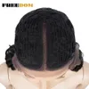 Femme synthétique dentelle perruque Super longue 38 pouces tressé perruques pour les femmes noires naturel résistant à la chaleur vert perruque tressage cheveux 230524