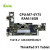 Anakart Fru 00NY765 152182 448.04W08.0021 Lenovo ThinkPad X1 Tablet 1st/2. Gen Anakart M76Y75 CPU 16GB RAM 100%