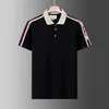 Summer Brand Clothes Luxury Designer Polo Shirts Men's Casual Polo Fashion Snake Bee Print Brodery T Shirt High Street Mens Polos M-XXXL