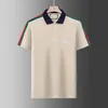 Mens Designer Polo Shirts Luxury Polos Casual Mens T Shirt Snake Bee Letter Print Embroidery Fashion High Street Man Tee 23