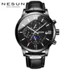 Montres-bracelets Suisse Nesun Montre Homme Automatique Mécanique Saphir Relogio Masculino Phase de Lune Étanche N9027-1