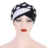 India Solid Turban Cap Muslim Women Hijab Chemo Hat Braid Headscarf Beanie Bonnet Canner Islamic Headwear Wrap Hair Loss Cover