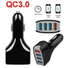 Nuovo 1 Pz Accessori per auto Camion Auto 4 Caricatore USB Adattatore di ricarica rapida QC3.0 + 3.5A Caricabatteria da auto per Samsung S10 S9 S8 Xiaomi IPhone