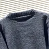 Mäns plus -hoodies tröjor Sweatshirts Designer Letter Brodery Round Neck Sweater Men Sticked T -shirt Women's Casual Fashion Short Sleeve R44S22