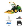 1:24 RC Auto Trattore agricolo Camion 2.4G Auto telecomandate Mietitrice Giocattoli per veicoli elettrici ricaricabili per ragazzi Bambini