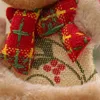 ديكورات عيد الميلاد واقعية معلقة قلادة جذابة قماش لطيف زخرفة الشجرة المدمجة المنزل جميلة دمية ديكوران.